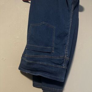 Womans dark Blue Utility Jeans - Jeggings